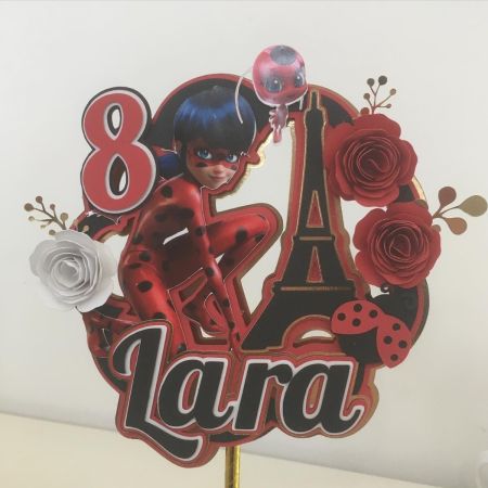 Topo Bolo - Ladybug c/flores