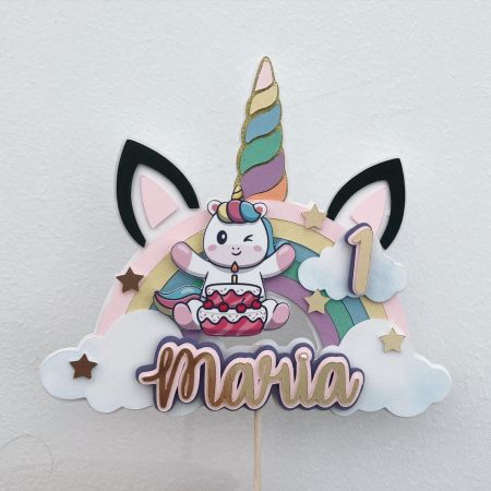Topo Bolo - Unicórnio