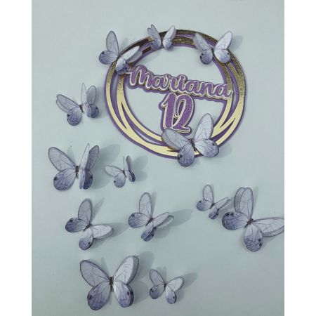 Topo Bolo  - Borboletas