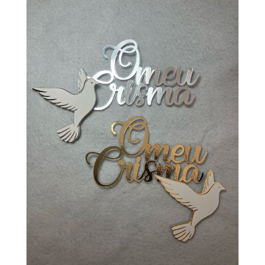 Topo de bolo - o meu crisma