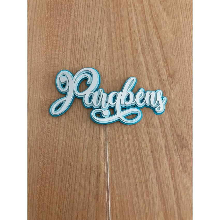 Topo de Bolo - Parabéns