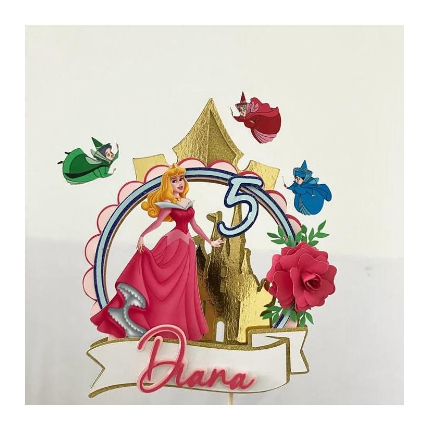 Topo Bolo - Princesa Aurora