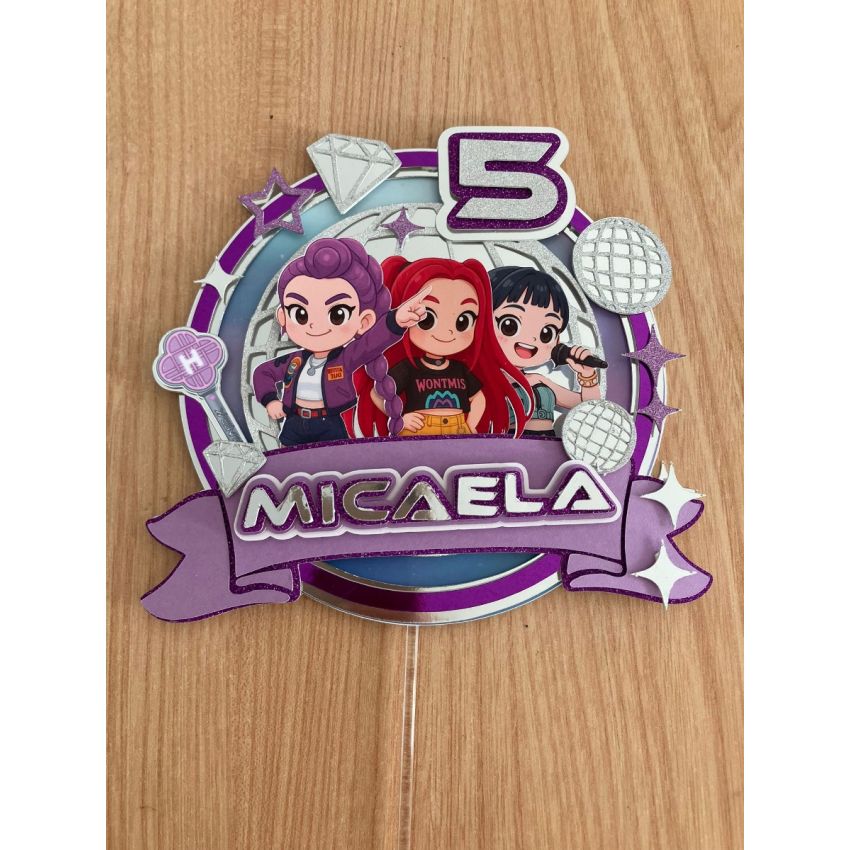 Topo de Bolo - Huntrix