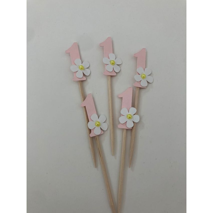 Pack 6 Topo Cupcake - Número