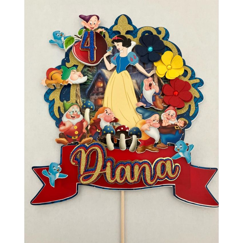 Topo Bolo - Branca de Neve