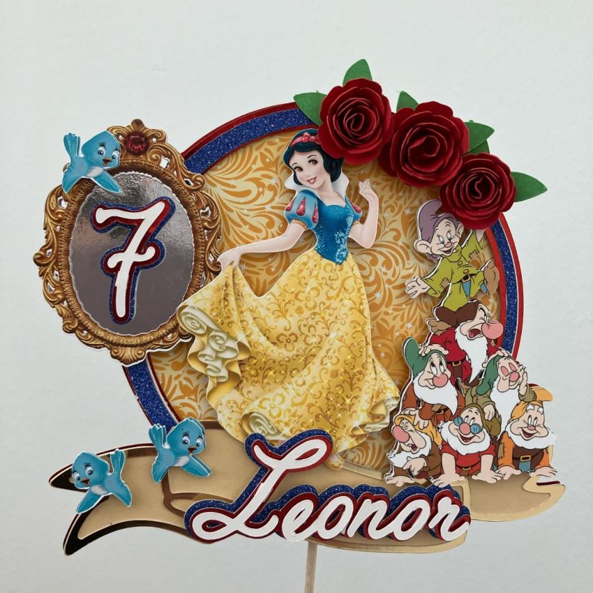 Topo Bolo - Branca de Neve