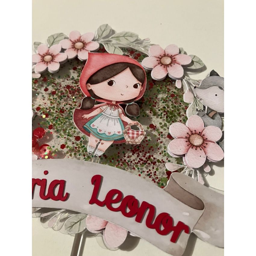 Topo de Bolo Shaker - Capuchinho Vermelho